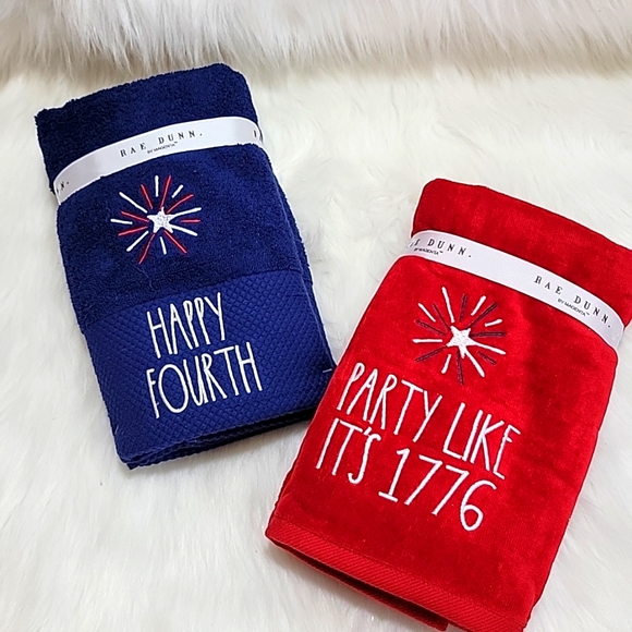 Rae Dunn Other - Rae Dunn Forth Of July hand towel bundle